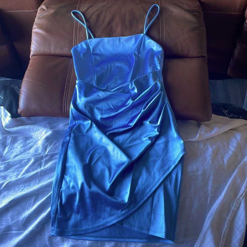 Light blue semi formal dress